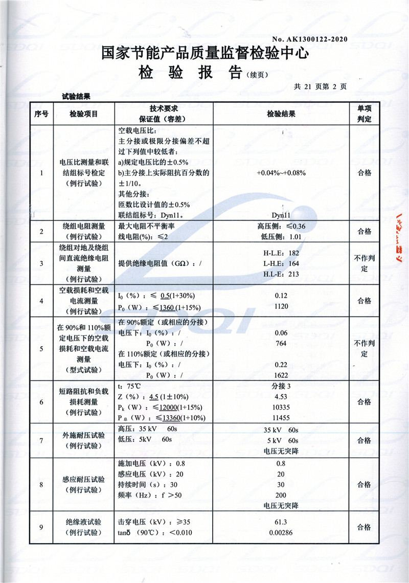 高低压试验报告-S11-1250华龙华龙华龙油浸式变压器-2.jpg